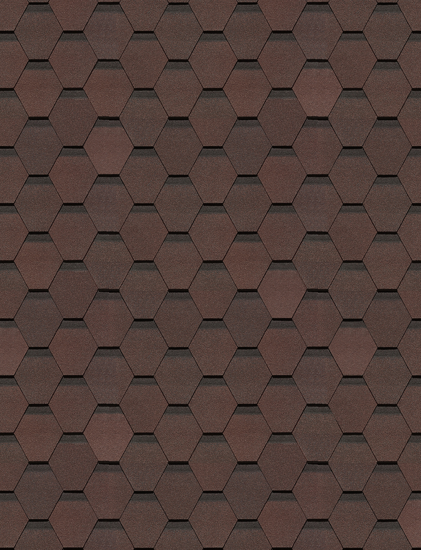 Гибкая черепица Premium, Шеффилд, Зрелый каштан - 1