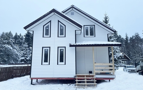 Колено 72˚ для водосточной трубы LUX, пломбир - 91